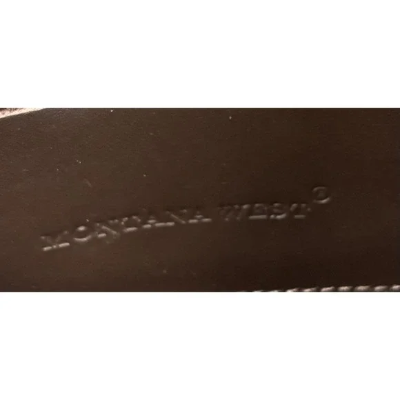 Montana West Crossbody Bag Womens Brown Genuine Leather Hair-On Hide Western - Picture 11 of 16